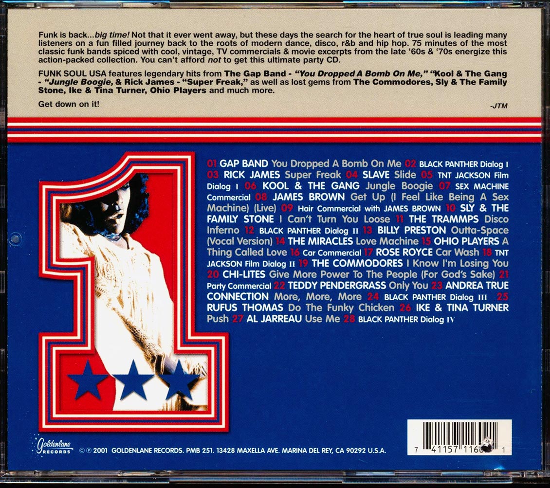 Rick James, Kool & The Gang, Sly & The Family Stone, Slave, Etc. - Funk Soul USA: Featuring 75 Minutes Of Essential Funked Up Classics (28 tracks) (marked/ltd stock)