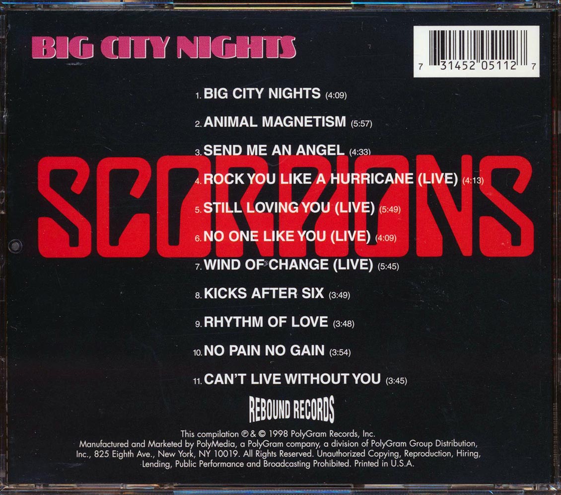 Scorpions - Big City Nights