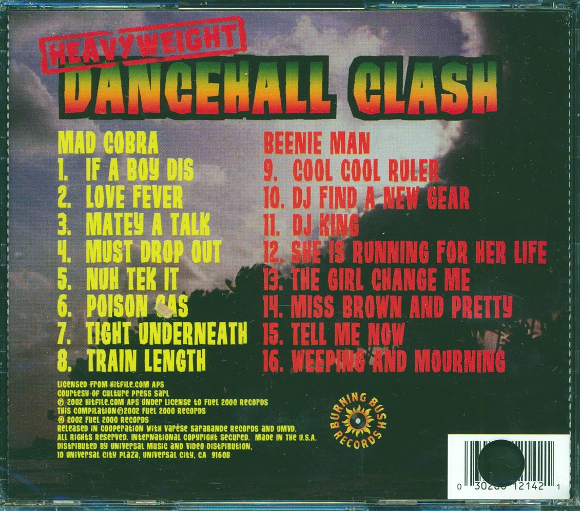 Beenie Man, Mad Cobra - Heavyweight Dancehall Clash (marked/ltd stock)