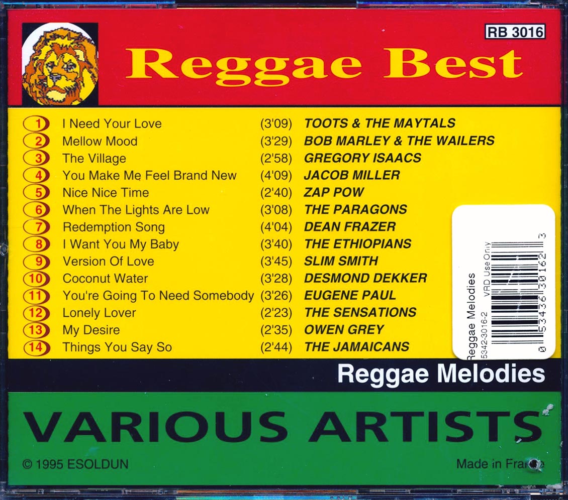 Bob Marley, Jacob Miller, Zap Pow, Toots & The Maytals, Etc. - Reggae Melodies (marked/ltd stock)