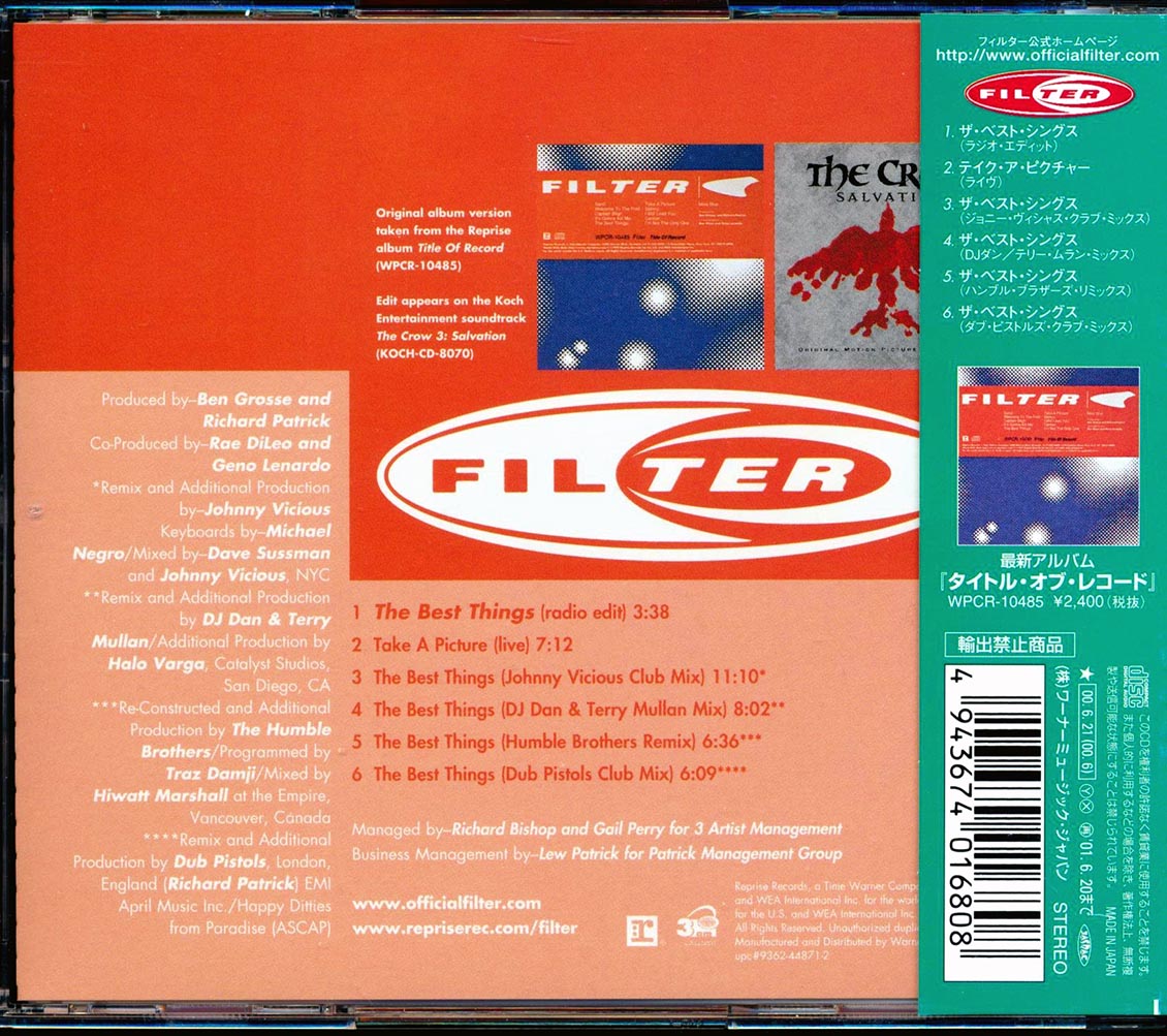Filter - The Best Things Remix