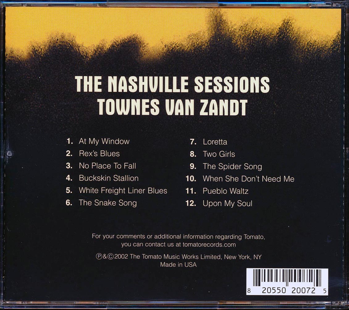 Townes Van Zandt - The Nashville Sessions
