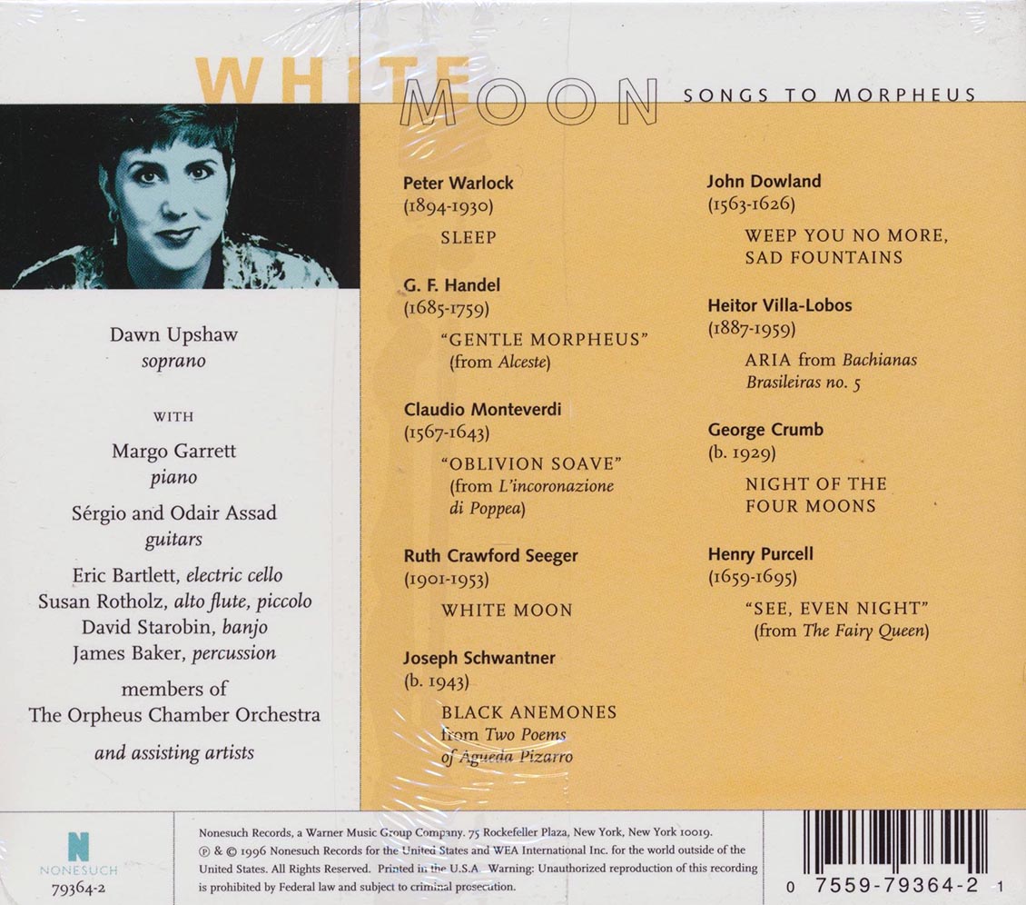 Dawn Upshaw - White Moon: Songs To Morpheus