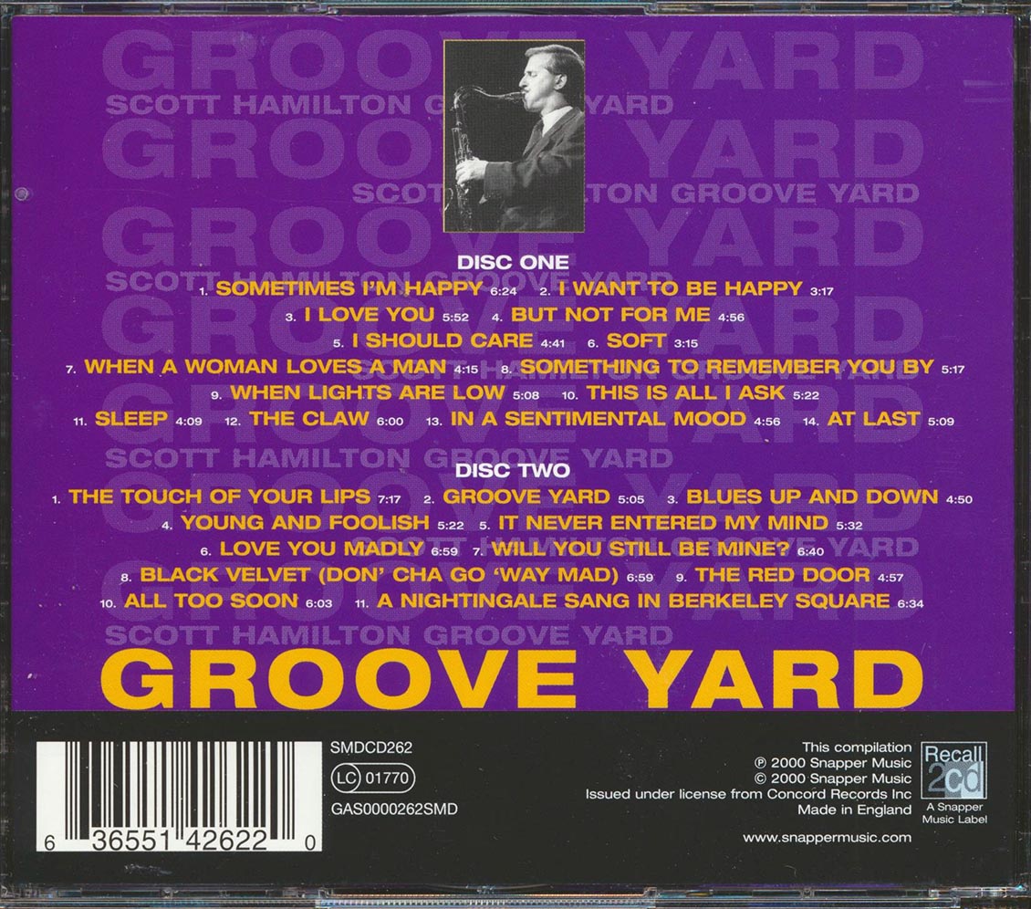Scott Hamilton - Groove Yard (25 tracks) (2xCD)