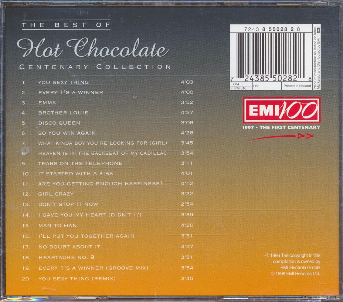 Hot Chocolate - The Best Of Hot Chocolate: Centenary Collection