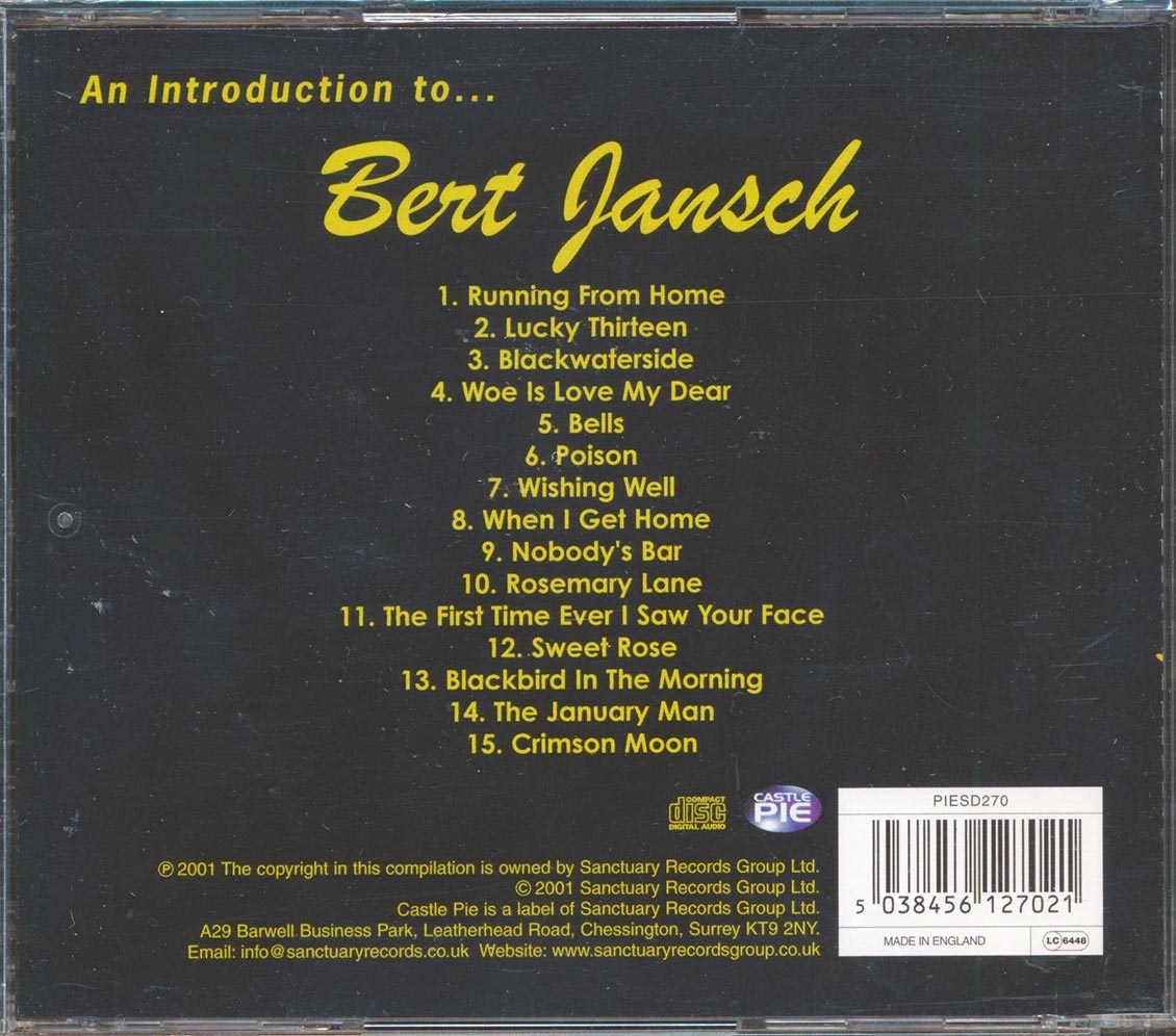 Bert Jansch - An Introduction To Bert Jansch