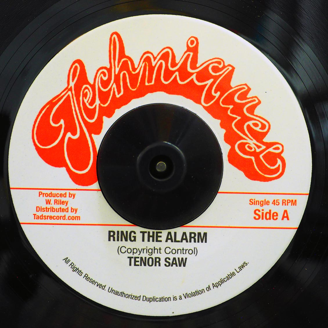 Tenor Saw - Ring The Alarm  /  Stalag Version (rhythm: "Stalag") (US press)