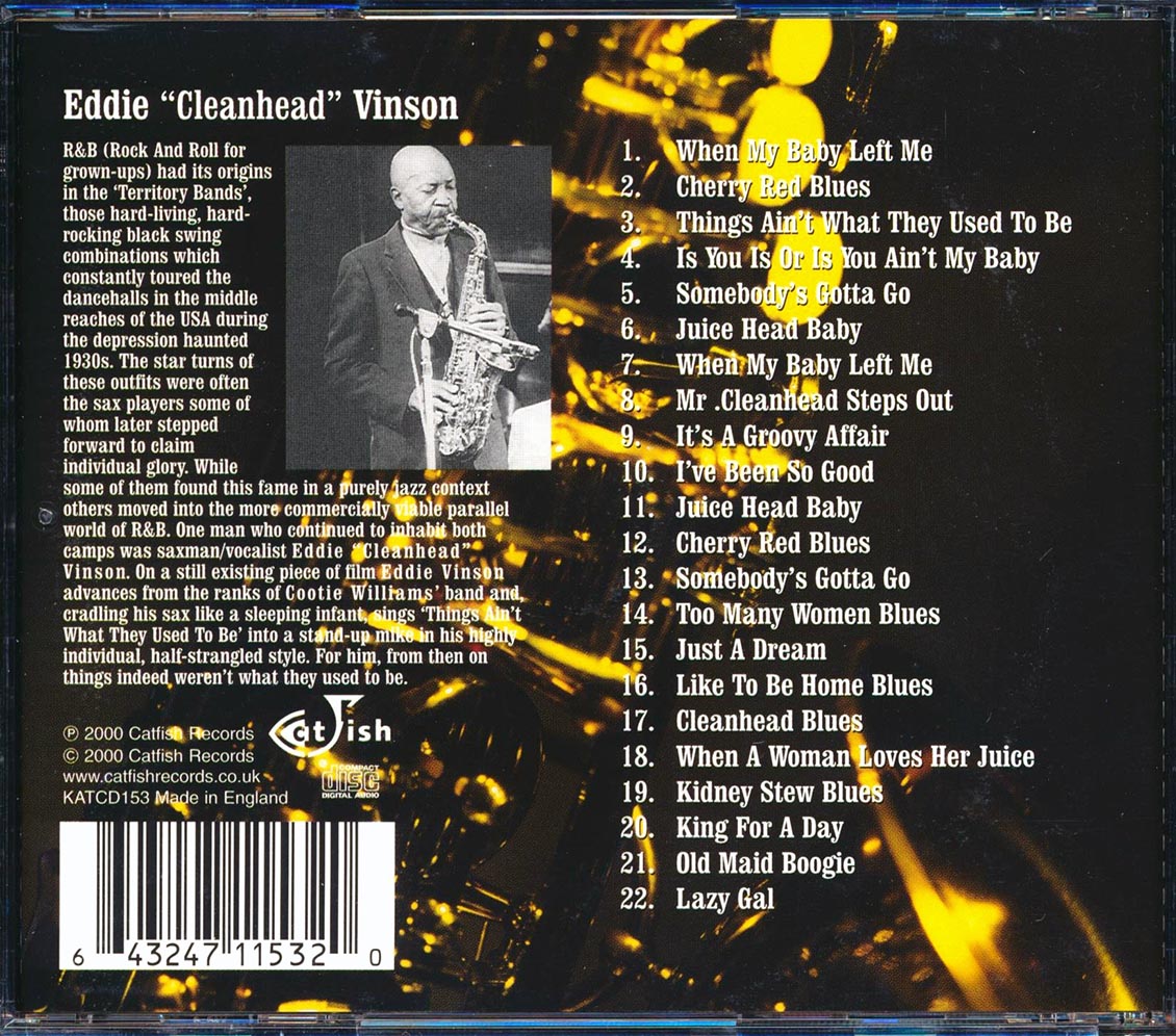 Eddie Cleanhead Vinson - Primary Cuts: Volume 1 (22 tracks)