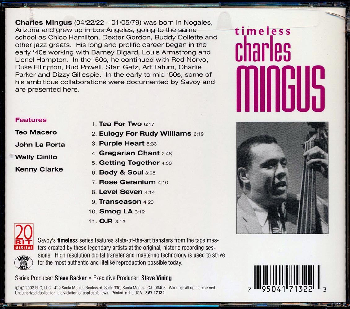 Charles Mingus - Timeless (marked/ltd stock)