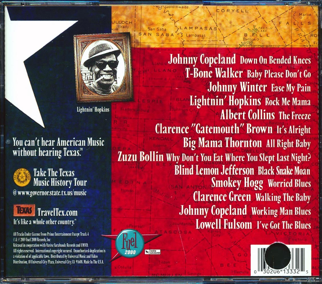 Lightnin' Hopkins, T-Bone Walker, Johnny Copeland, Blind Lemon Jefferson, Etc. - The Blues Came From Texas! (marked/ltd stock)
