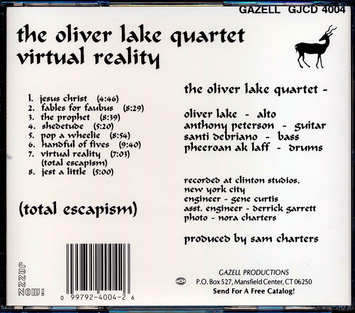 The Oliver Lake Quartet - Virtual Reality: Total Escapism