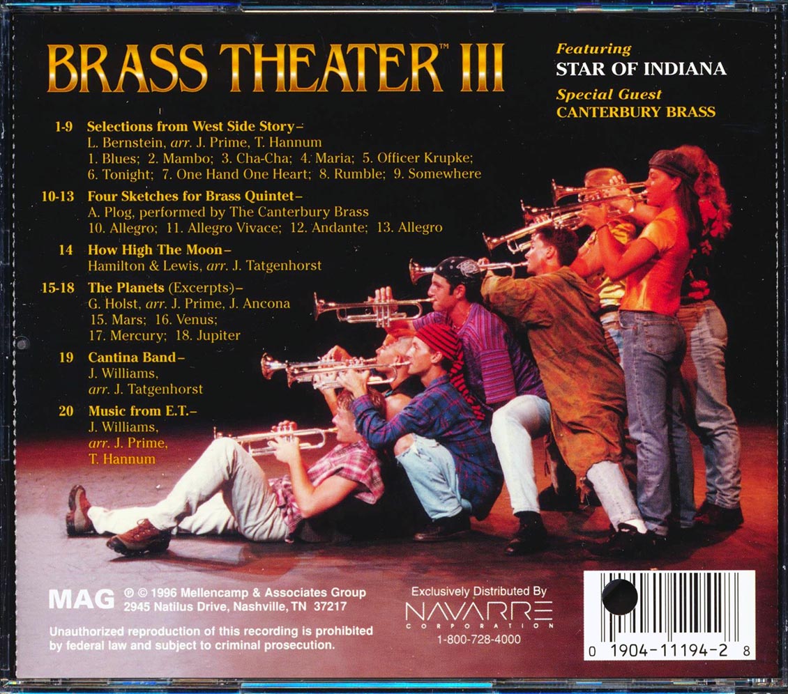 Star Of Indiana, With Special Guest Canterbury Brass - Bass Theater III (orig. press) (marked/ltd stock)
