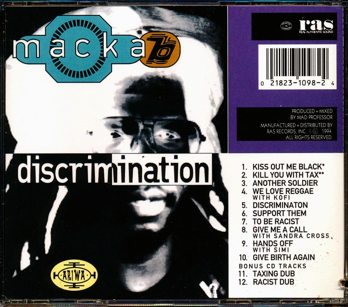 Macka B - Discrimination (marked/ltd stock)