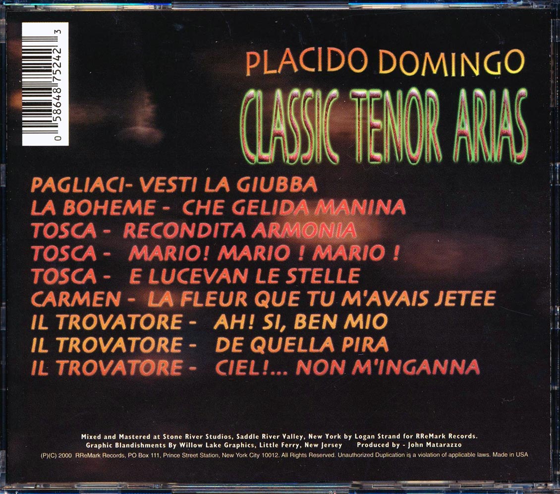 Placido Domingo - Classic Tenor Arias