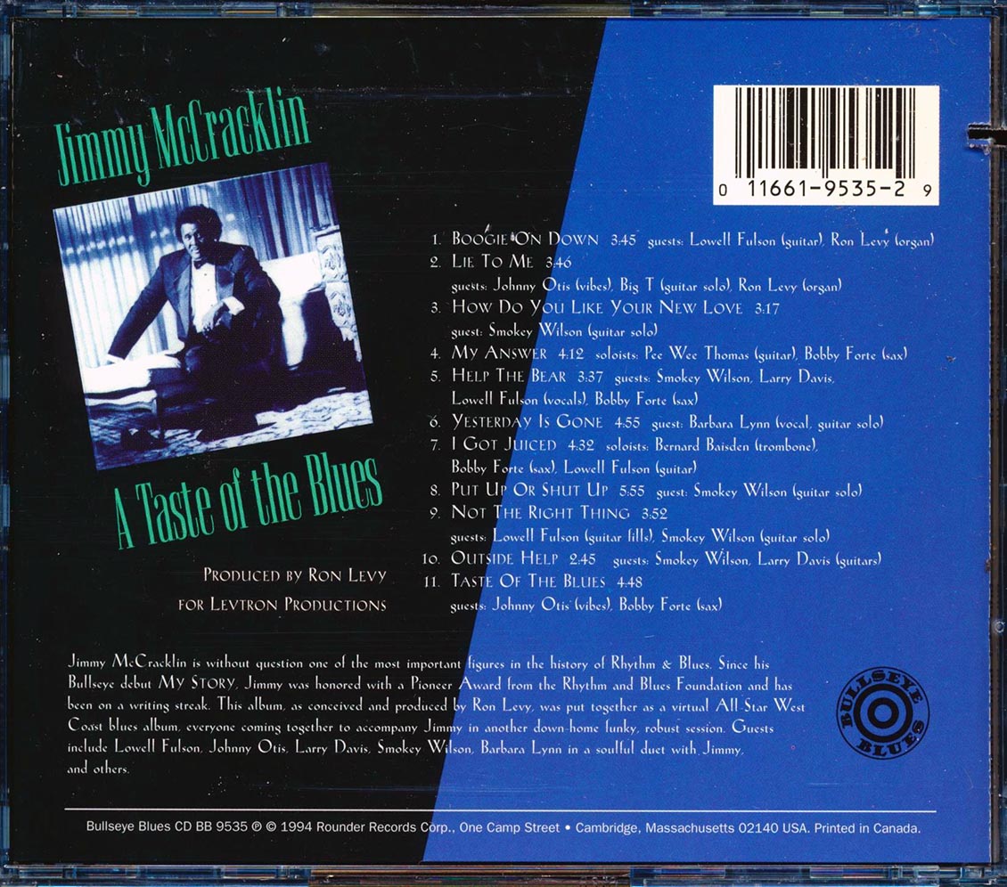 Jimmy McCracklin - A Taste Of The Blues (marked/ltd stock)