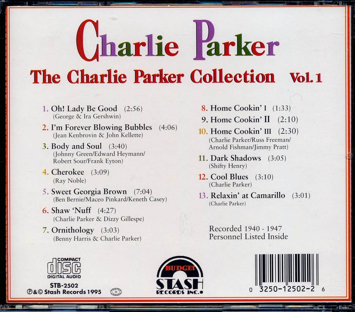Charlie Parker - The Charlie Parker Collection Volume 1