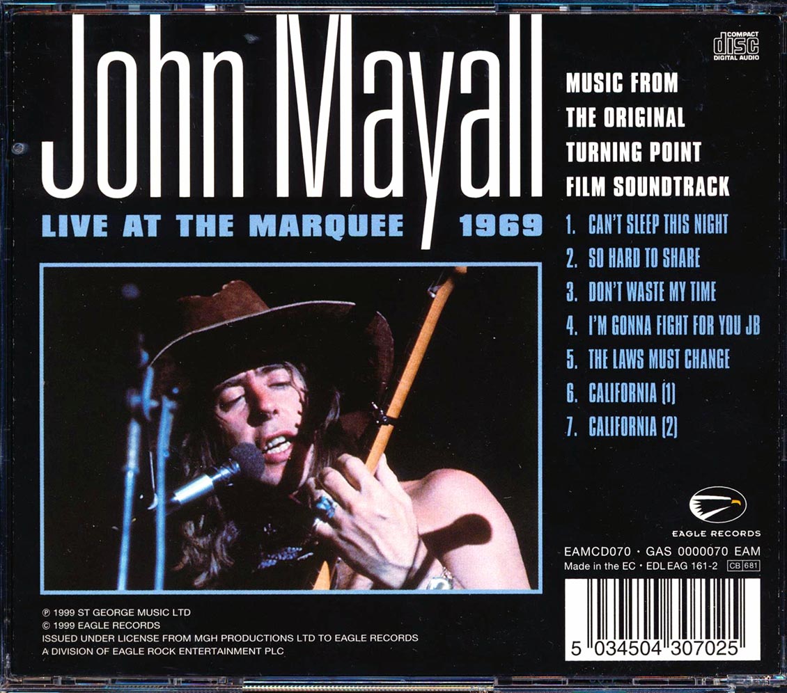 John Mayall - Live At The Marquee 1969