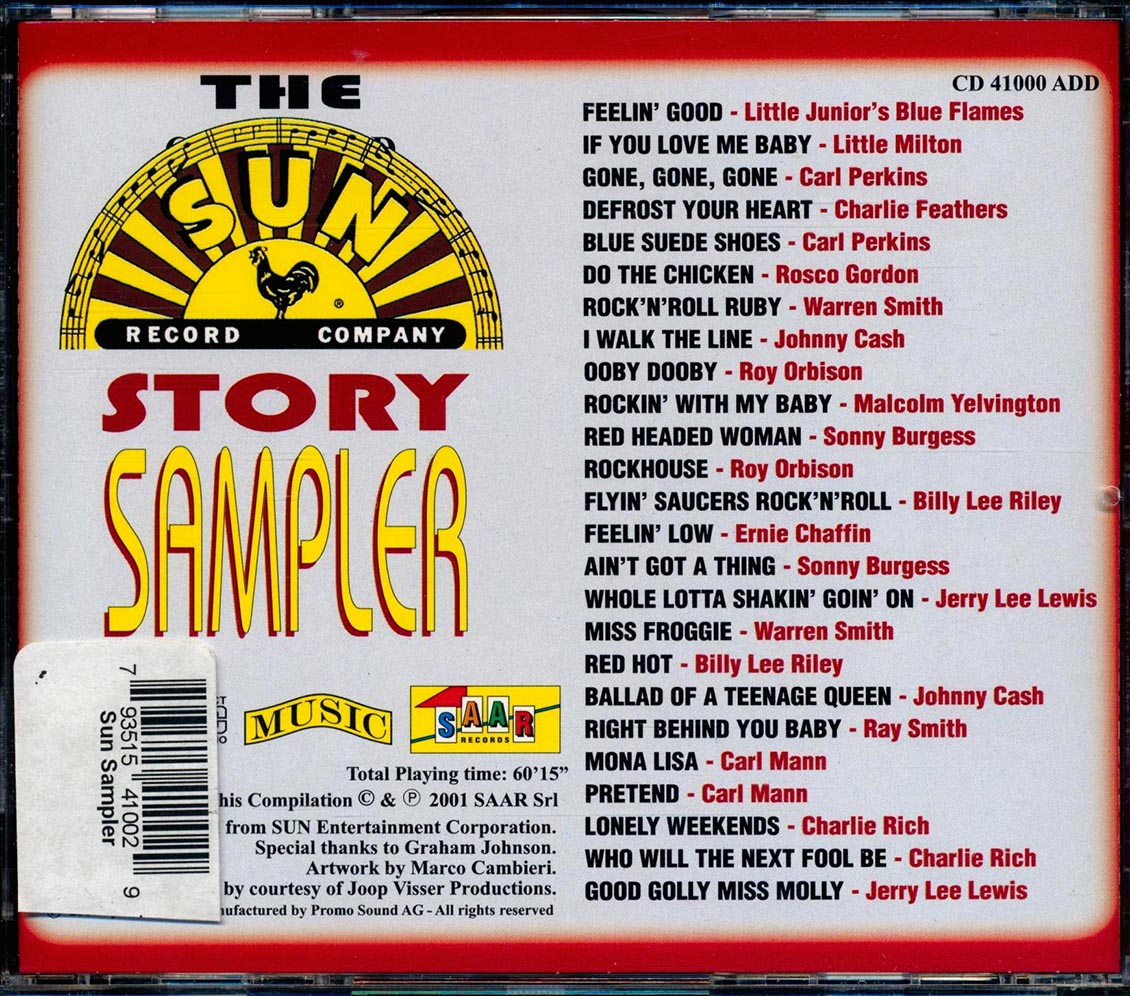 Johnny Cash, Roy Orbison, Rosco Gordon, Jerry Lee Lewis, Sonny Burgess, Etc. - The Sun Story: Sampler (26 tracks)