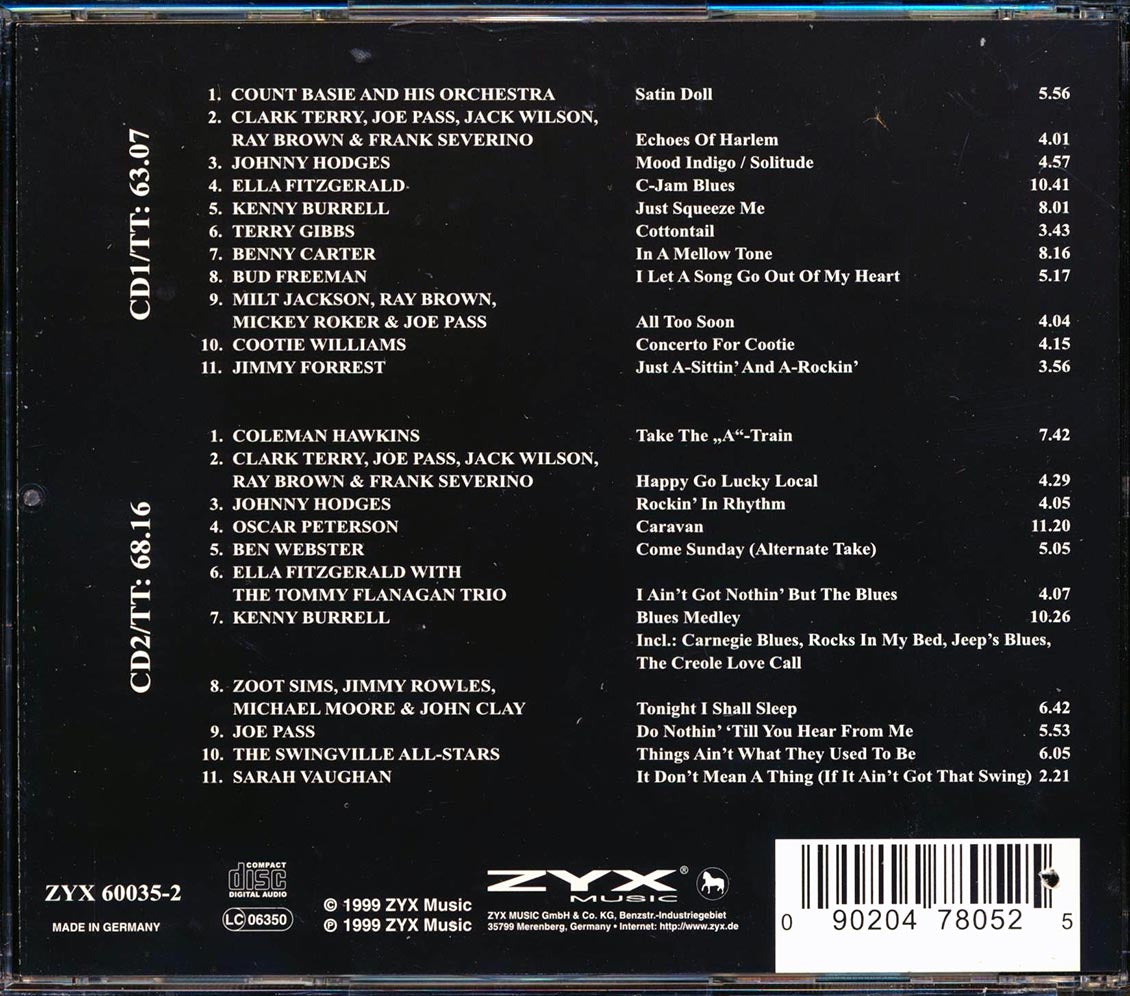 Count Basie, Coleman Hawkins, Ella Fitzgerald, Sarah Vaughan, Etc. - A Tribute To Duke (22 tracks) (2xCD) (marked/ltd stock)