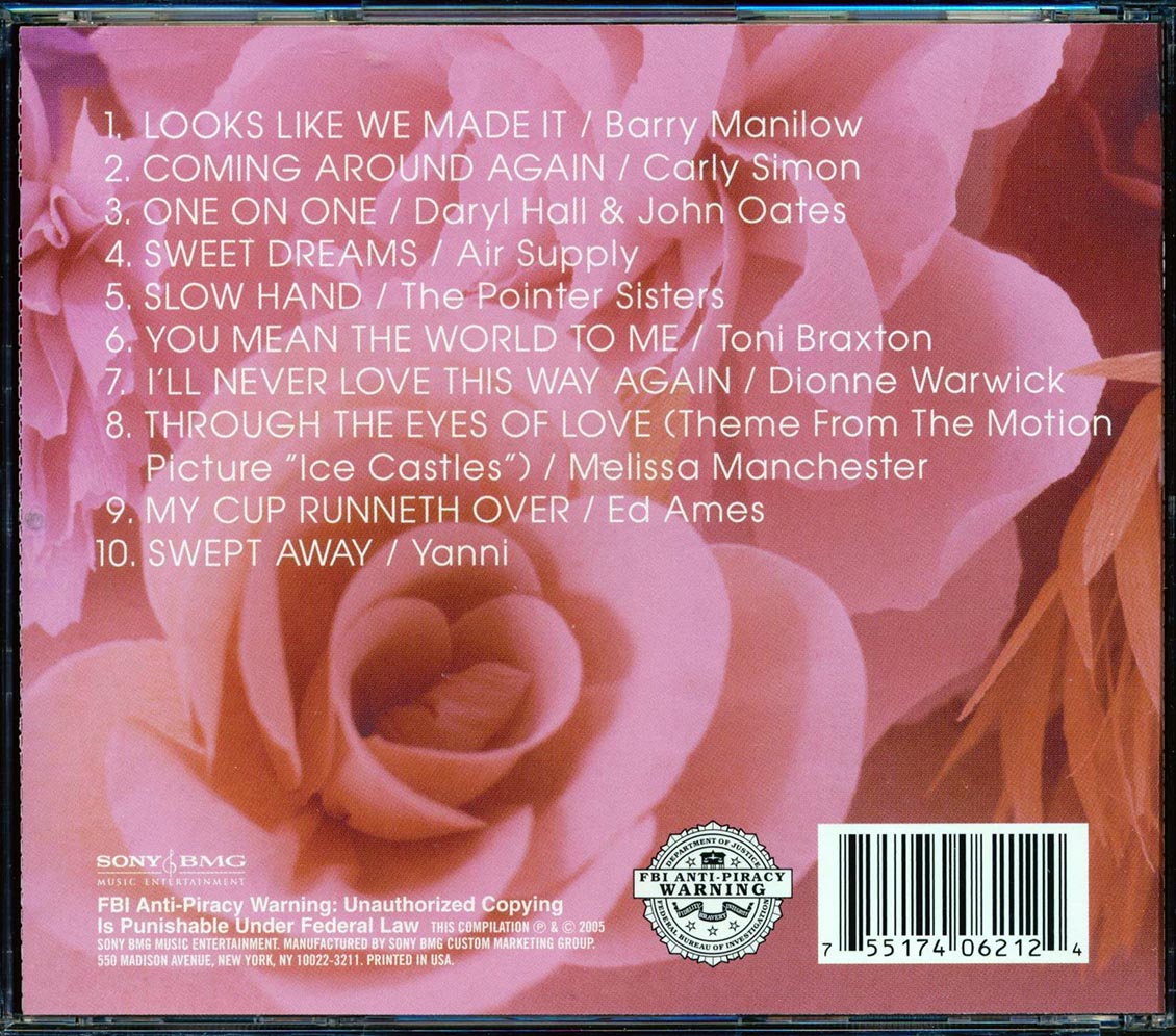 Barry Manilow, Carly Simon, Hall & Oates, Air Supply, Etc. - The Best Of Our Love: The Valentine's Day Collection