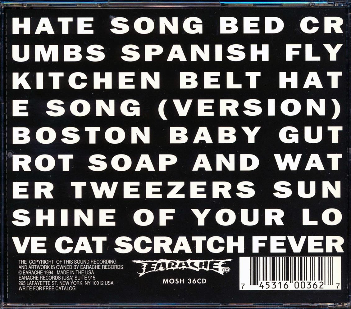 Fudge Tunnel - Hate Songs In E Minor