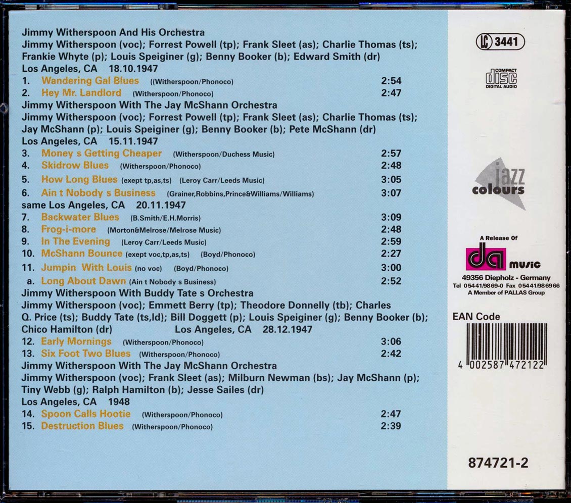 Jimmy Witherspoon - Nobody's Business