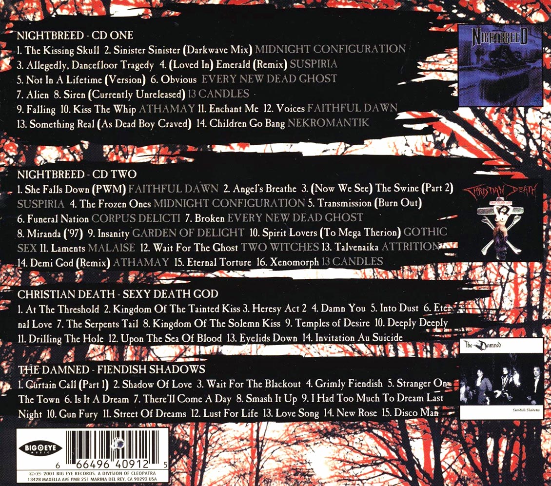 Nightbreed, The Damned, Christian Death, Etc. - Gothic Madness (58 tracks) (4xCD)