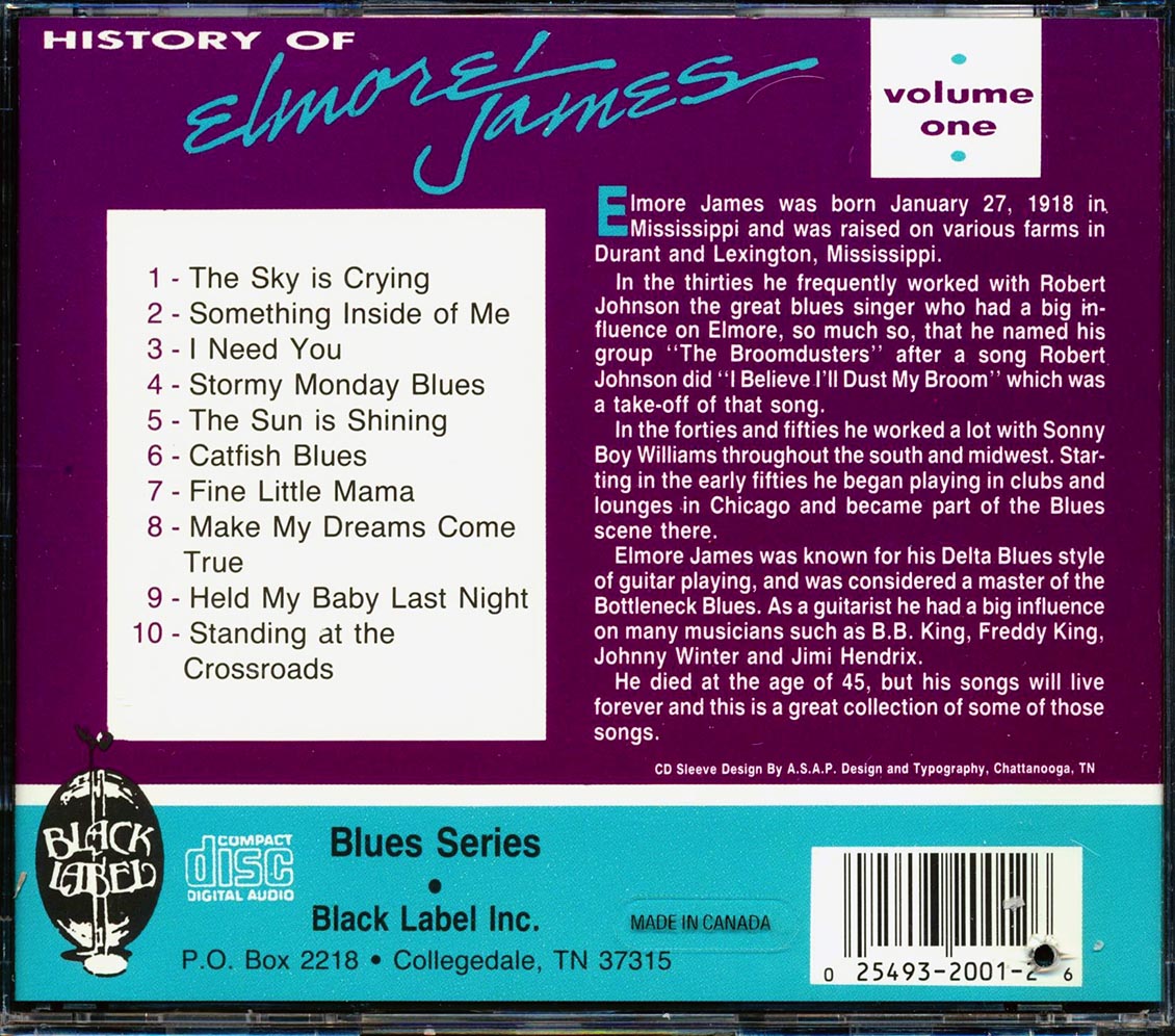 Elmore James - History Of Elmore James Volume 1 (marked/ltd stock)