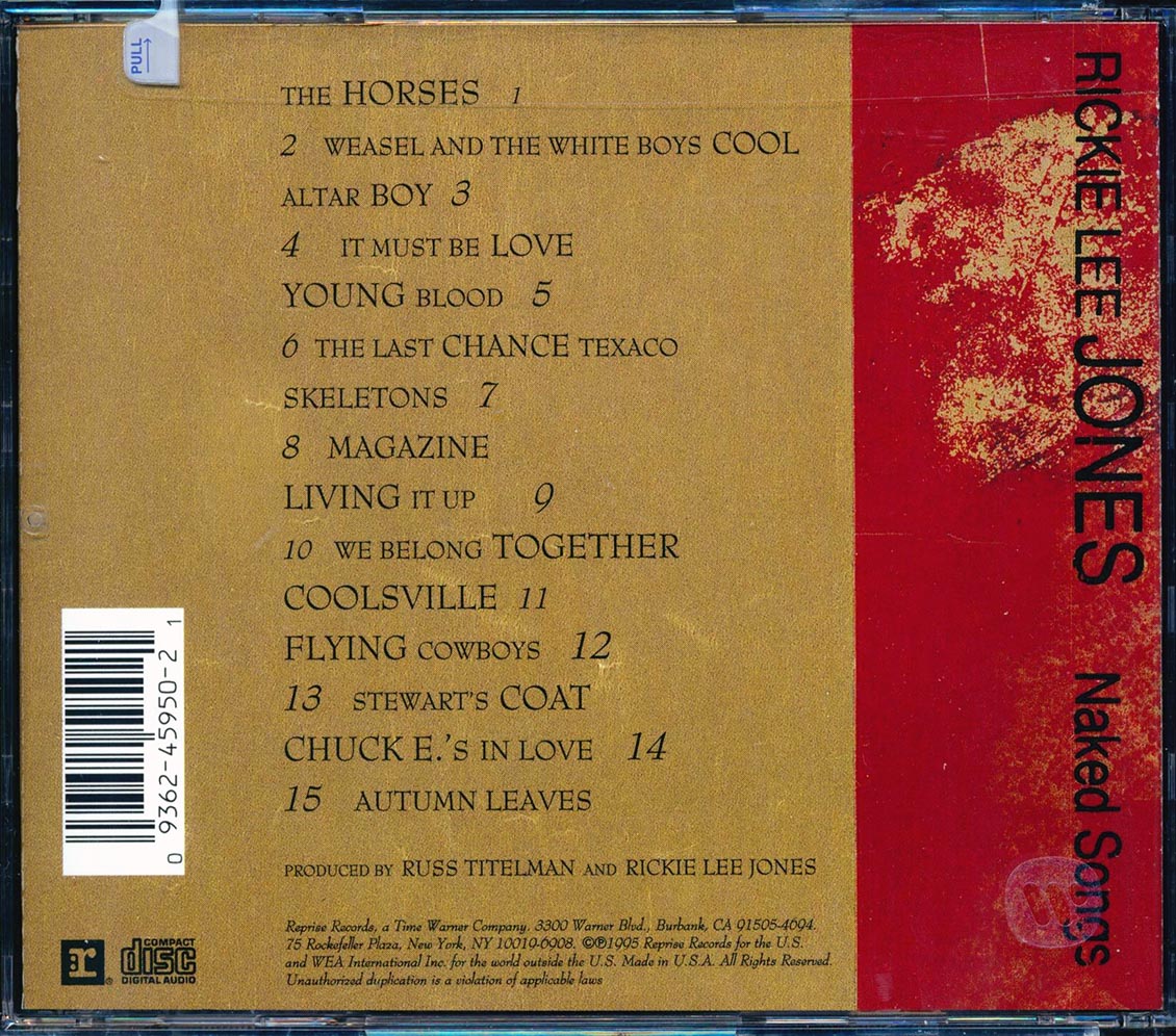 Rickie Lee Jones - Naked Songs: Live And Acoustic