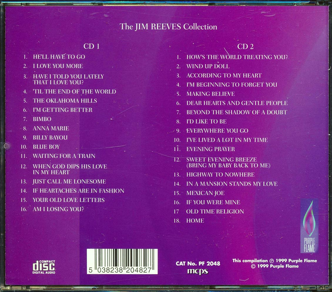 Jim Reeves - The Jim Reeves Collection: Classic Performances (34 tracks) (2xCD)