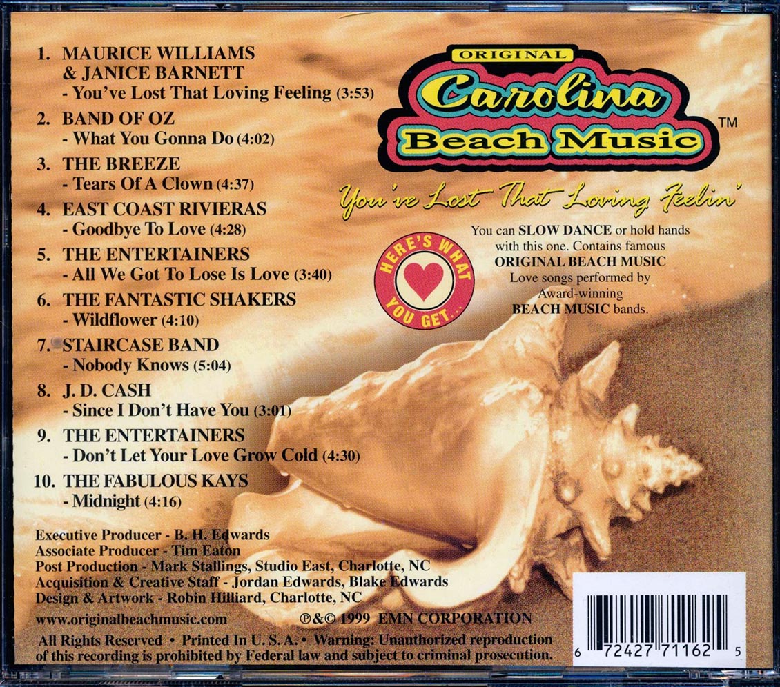 Various - Original Carolina Beach Music: You've Lost That Loving Feelin'