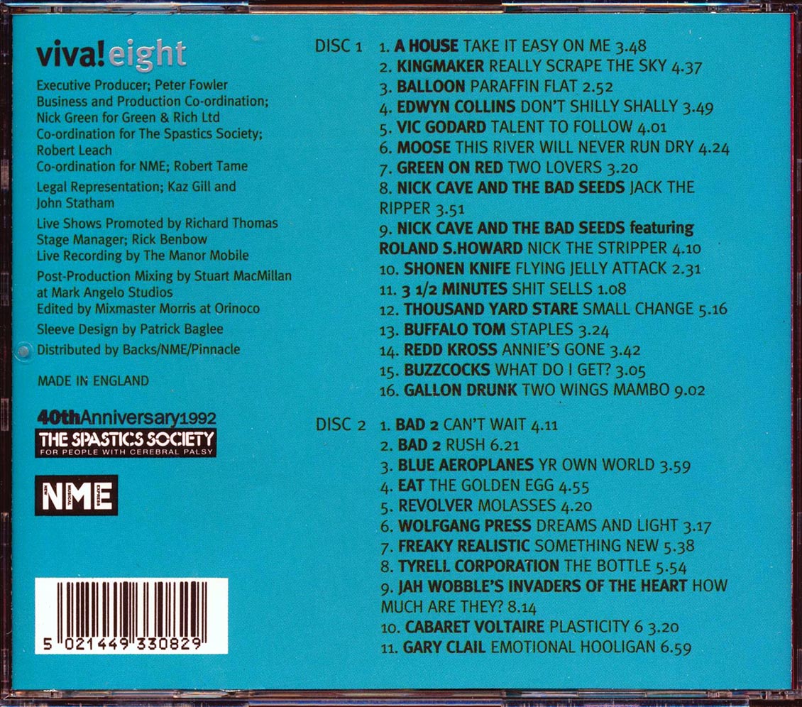 Buzzcocks, Nick Cave & The Seeds, Buffalo Tom, Green On Red, Etc. - Viva! Eight (27 tracks) (2xCD)