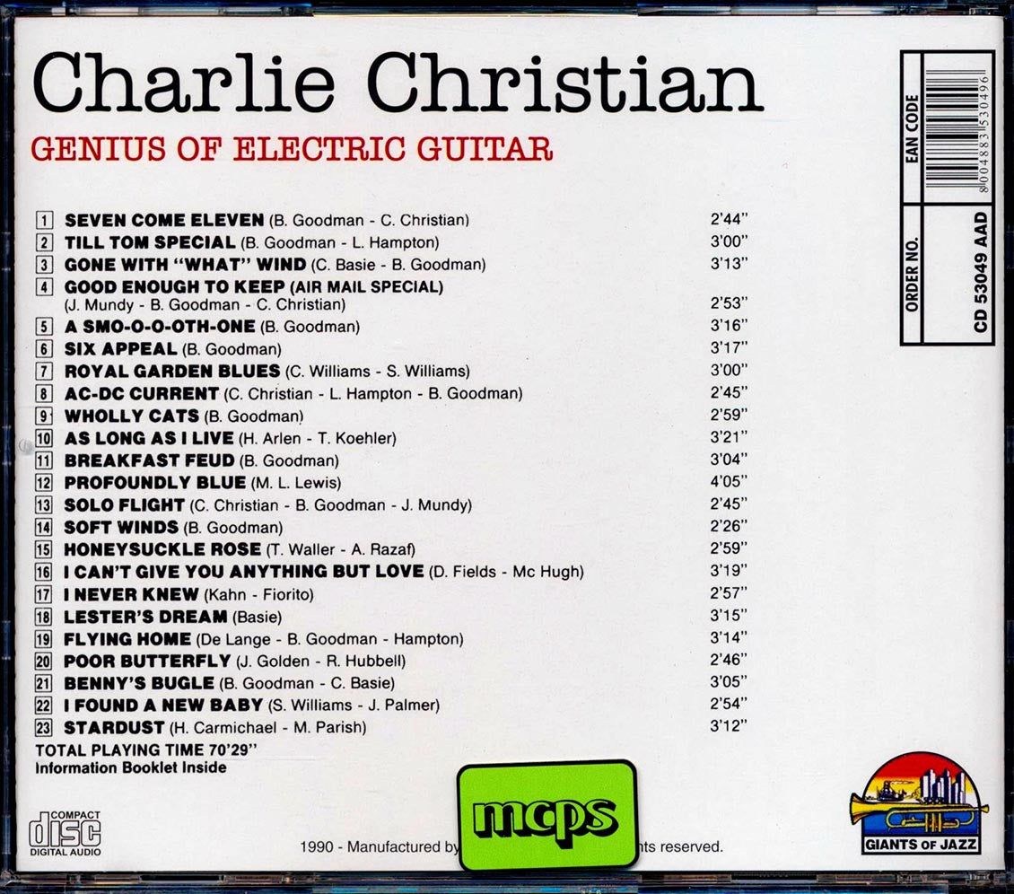 Charlie Christian - Genius Of Electric Guitar (with Benny Goodman, Count Basie, Etc.)