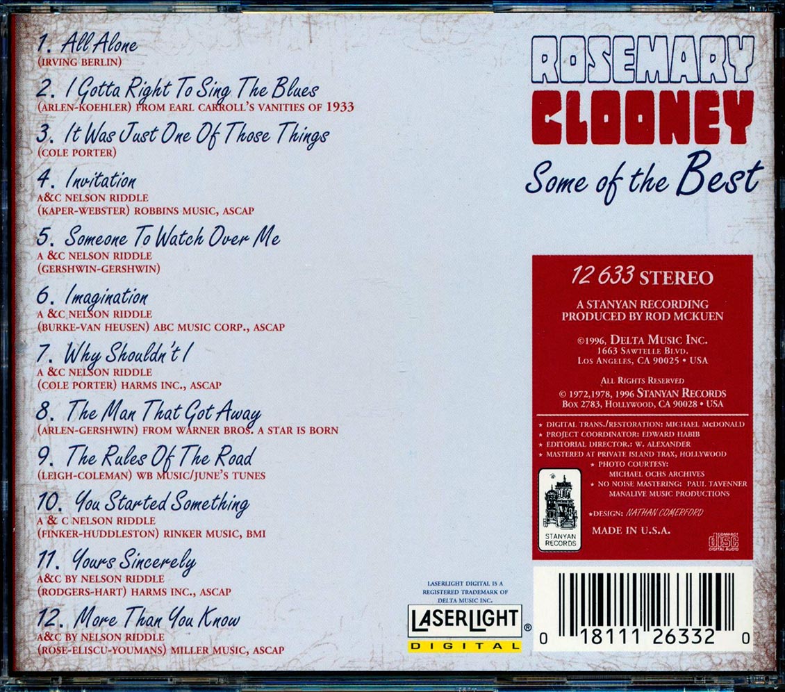 Rosemary Clooney - Some Of The Best