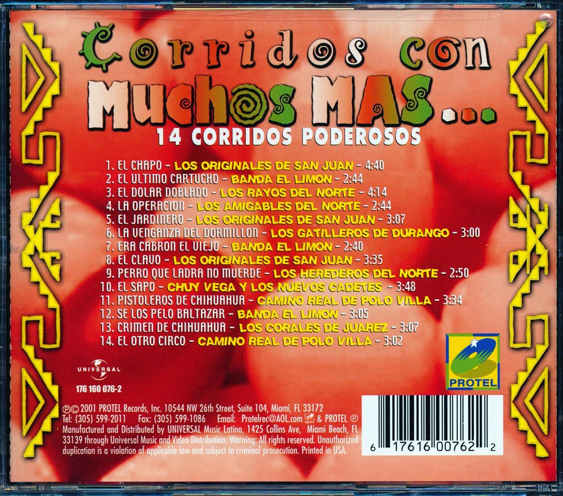 Los Originales De San Juan, Rayos Del Norte, Etc. - Corridos Con Muchos Mas: 14 Corridos Poderosos
