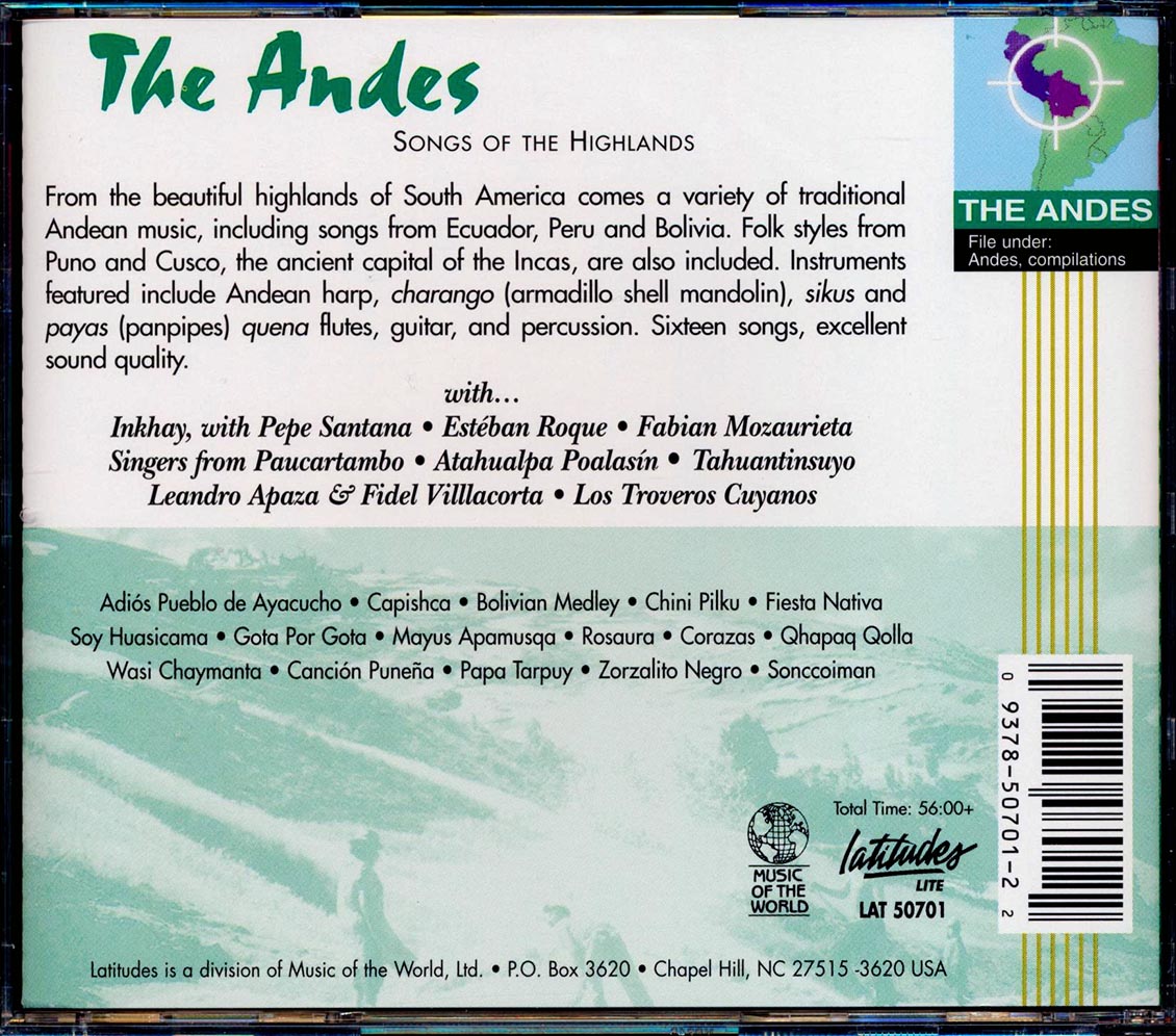 Esteban Roque, Fabian Mozaurieta, Paucartambo, Etc. - The Andes: Songs Of The Highlands