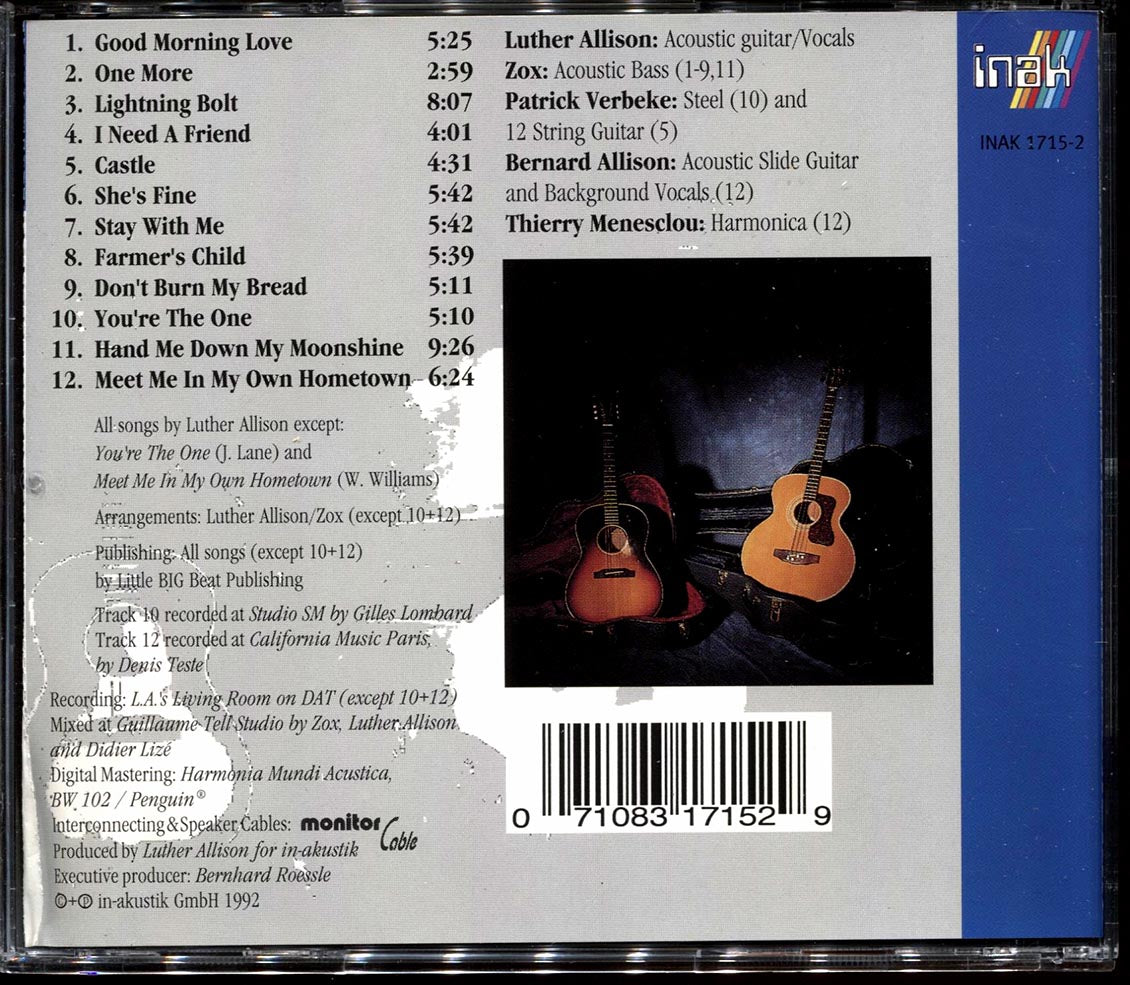 Luther Allison - Hand Me Down My Moonshine (marked/ltd stock)