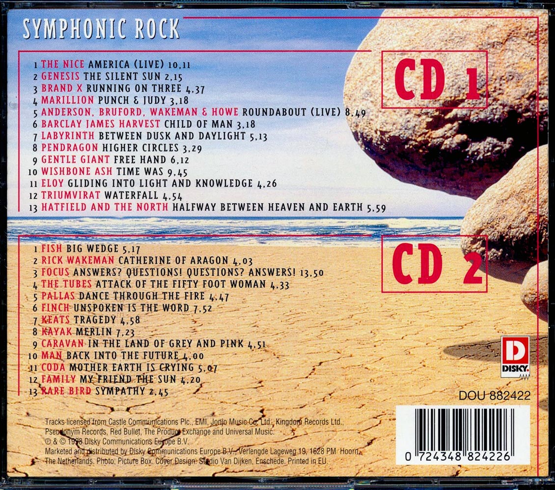 Genesis, Rick Wakeman, Caravan, Fish, Etc. - Symphonic Rock (26 tracks) (2xCD)
