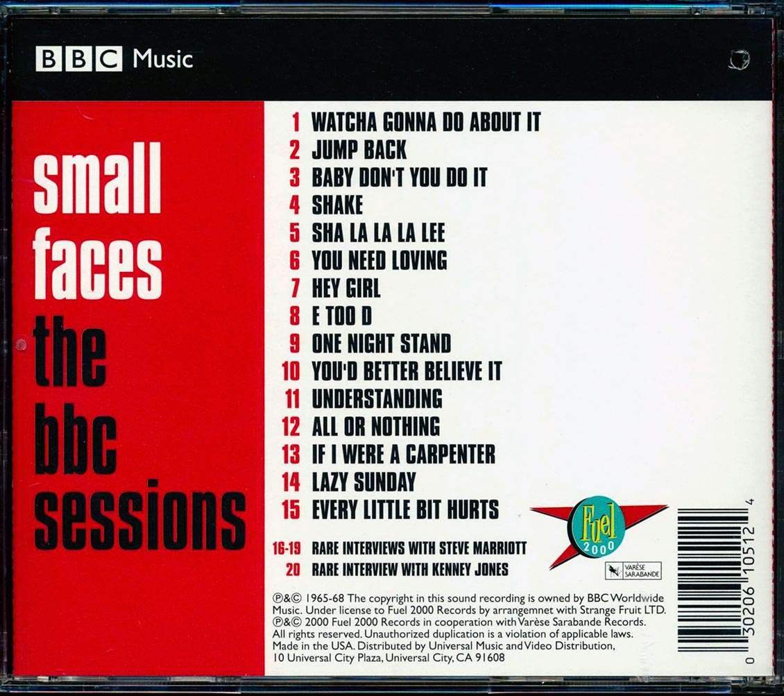 Small Faces - The BBC Sessions (marked/ltd stock)