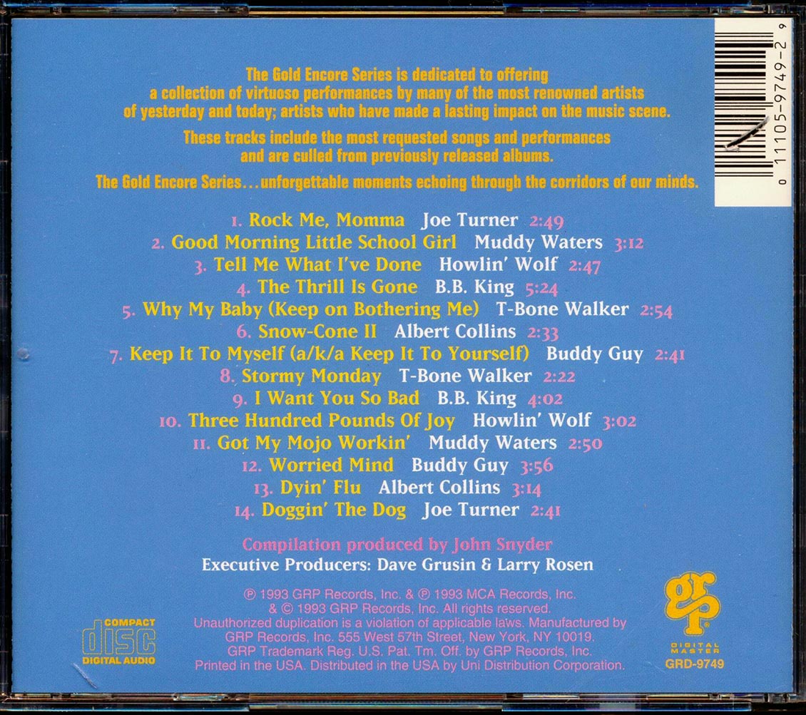 Muddy Waters, Howlin' Wolf, BB King, Albert Collins, T-Bone Walker, Etc. - Feelin' The Blues (marked/ltd stock)