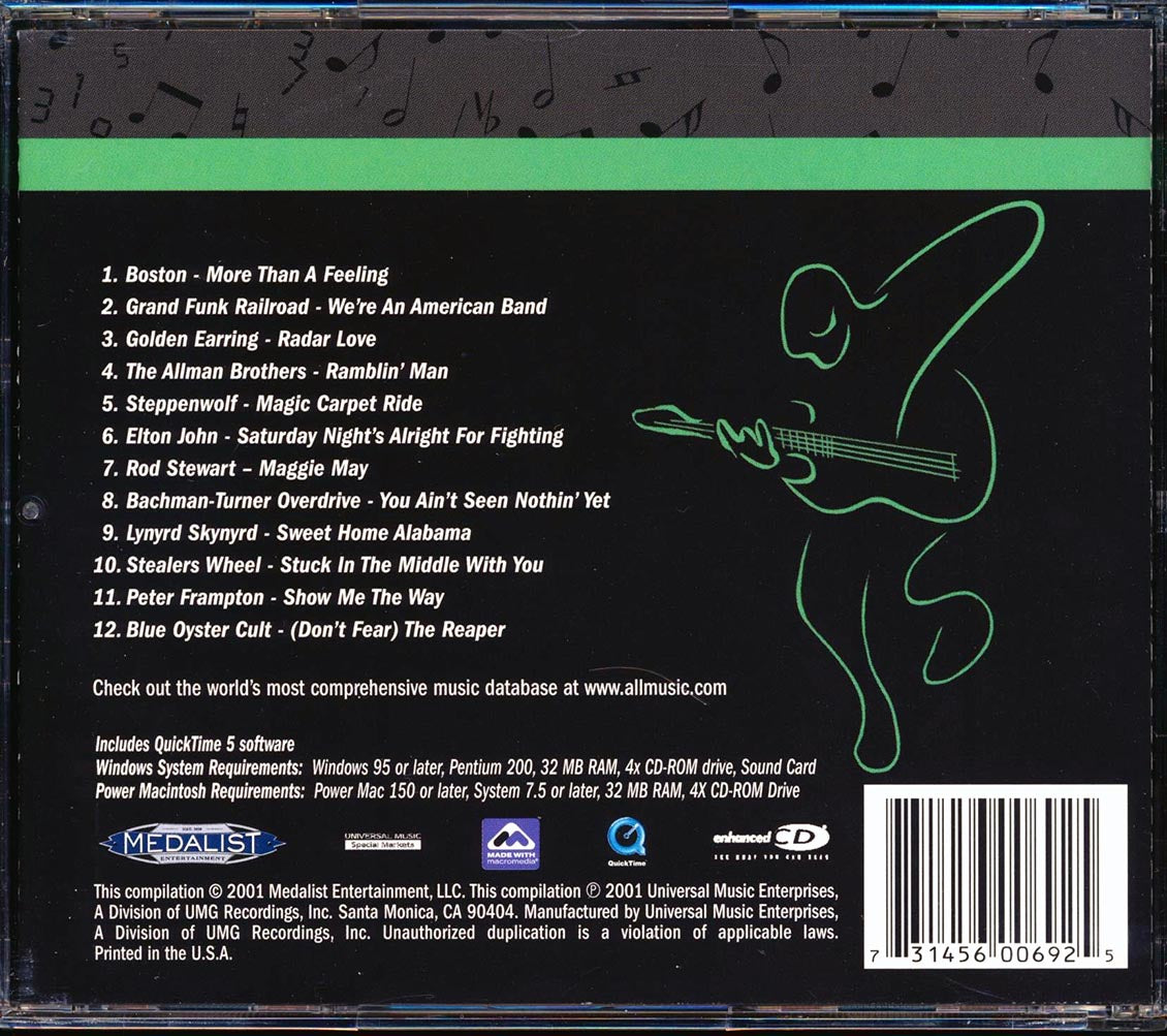 Boston, Lynyrd Skynyrd, Steppenwolf, The Allman Brothers Band, Bachman Turner Overdrive, Blue Oyster Cult, Etc. - Classic Rock: More Than A Feeling (All Music Guide)