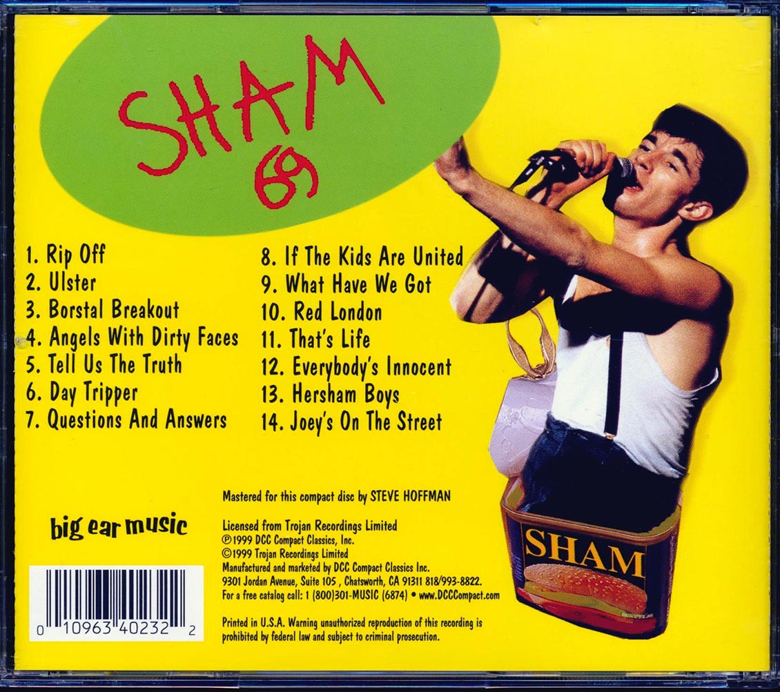Sham 69 - Green Eggs And Sham: Live