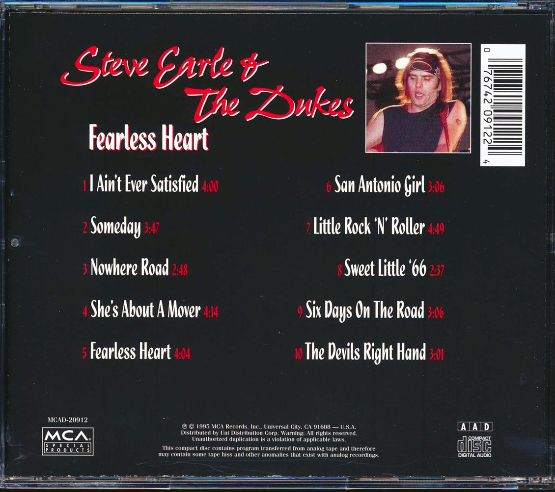 Steve Earle & The Dukes - Fearless Heart
