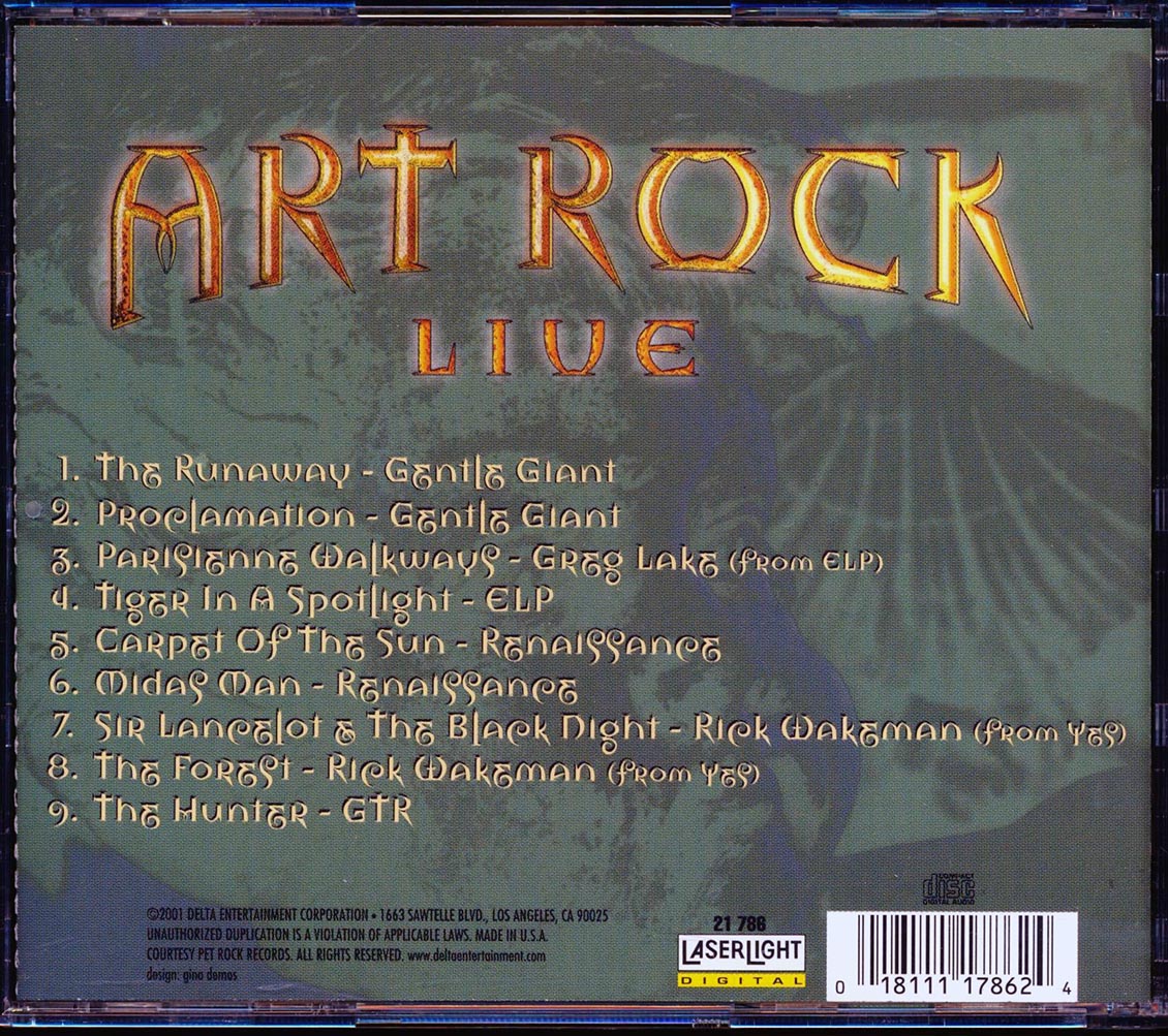 Gentle Giant, ELP, Renaissance, GTR, Rick Wakeman, Greg Lake - Art Rock Live
