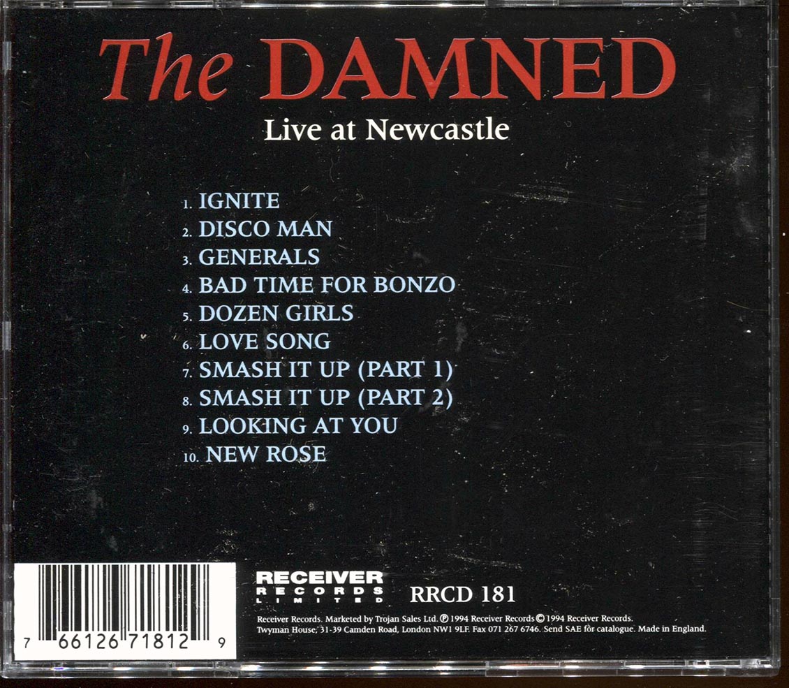 The Damned - Live At Newcastle