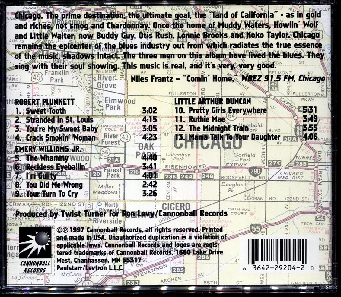 Robert Plunkett, Emery Williams Jr., Little Arthur Duncan - Blues Across America: The Chicago Scene