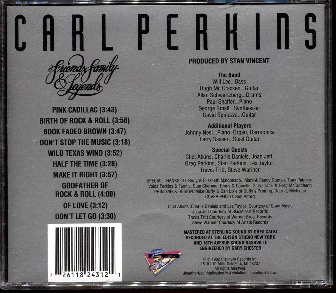 Carl Perkins - Friends, Family & Legends