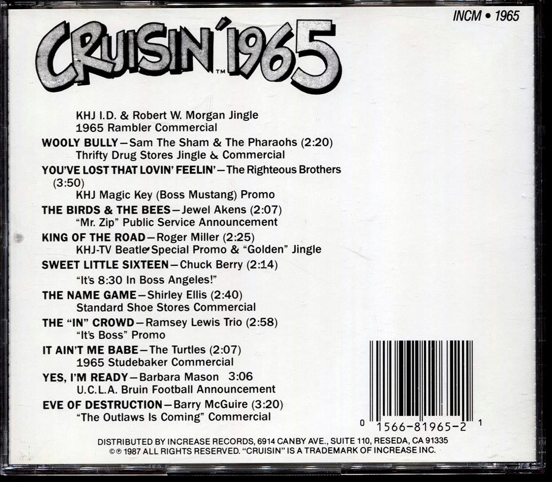 Sam The Sham & The Pharaohs, Jewel Akens, Roger Miller, Etc. - Cruisin' 1965