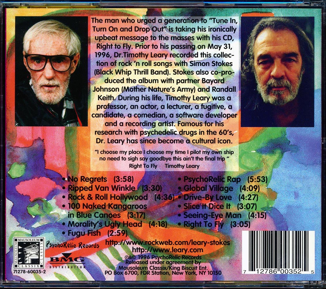 Timothy Leary, Simon Stokes - Right To Fly