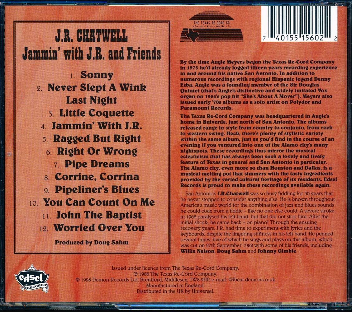 JR Chatwell, Willie Nelson - Jammin' With JR And Friends